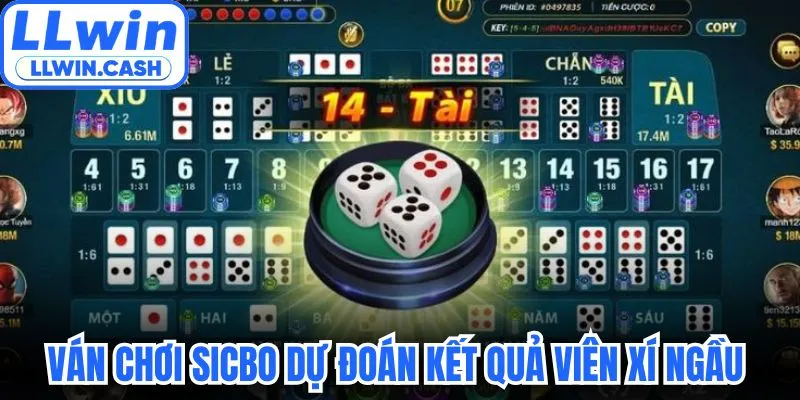 Ván chơi Sicbo dự đoán kết quả viên xí ngầu kịch tính